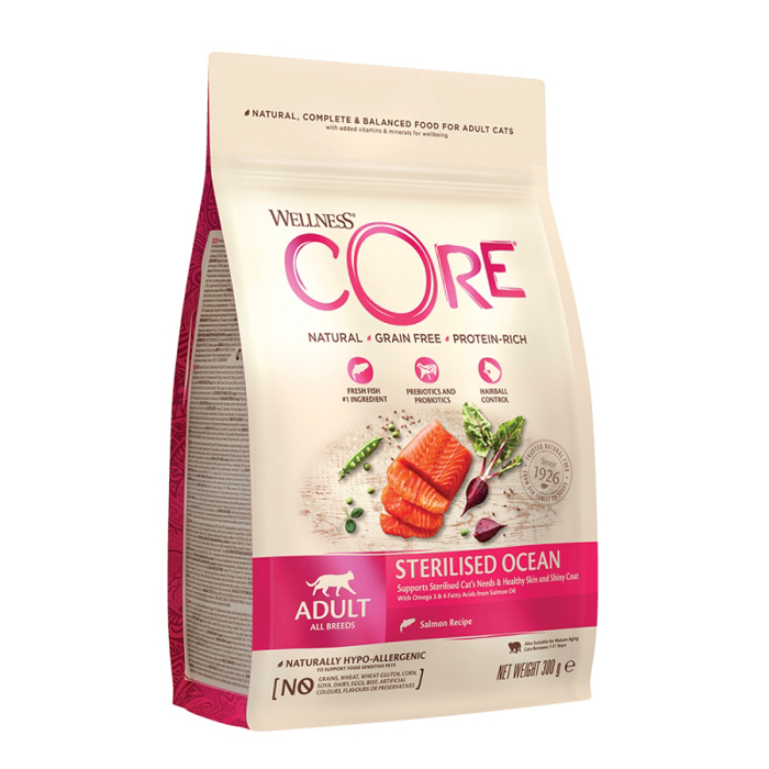 Wellness Core Sterilised Solomos 300gr Xira Trofi Gtas